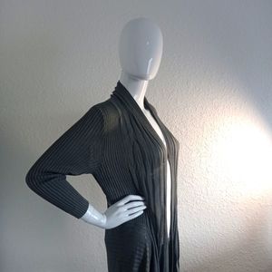 NWT Long dark grey cardigan